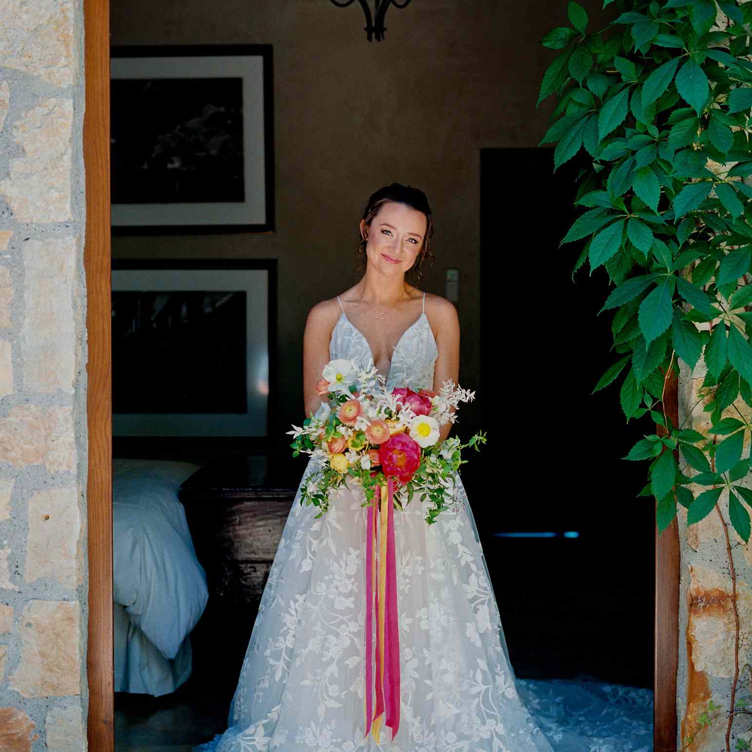 新娘和她的花束