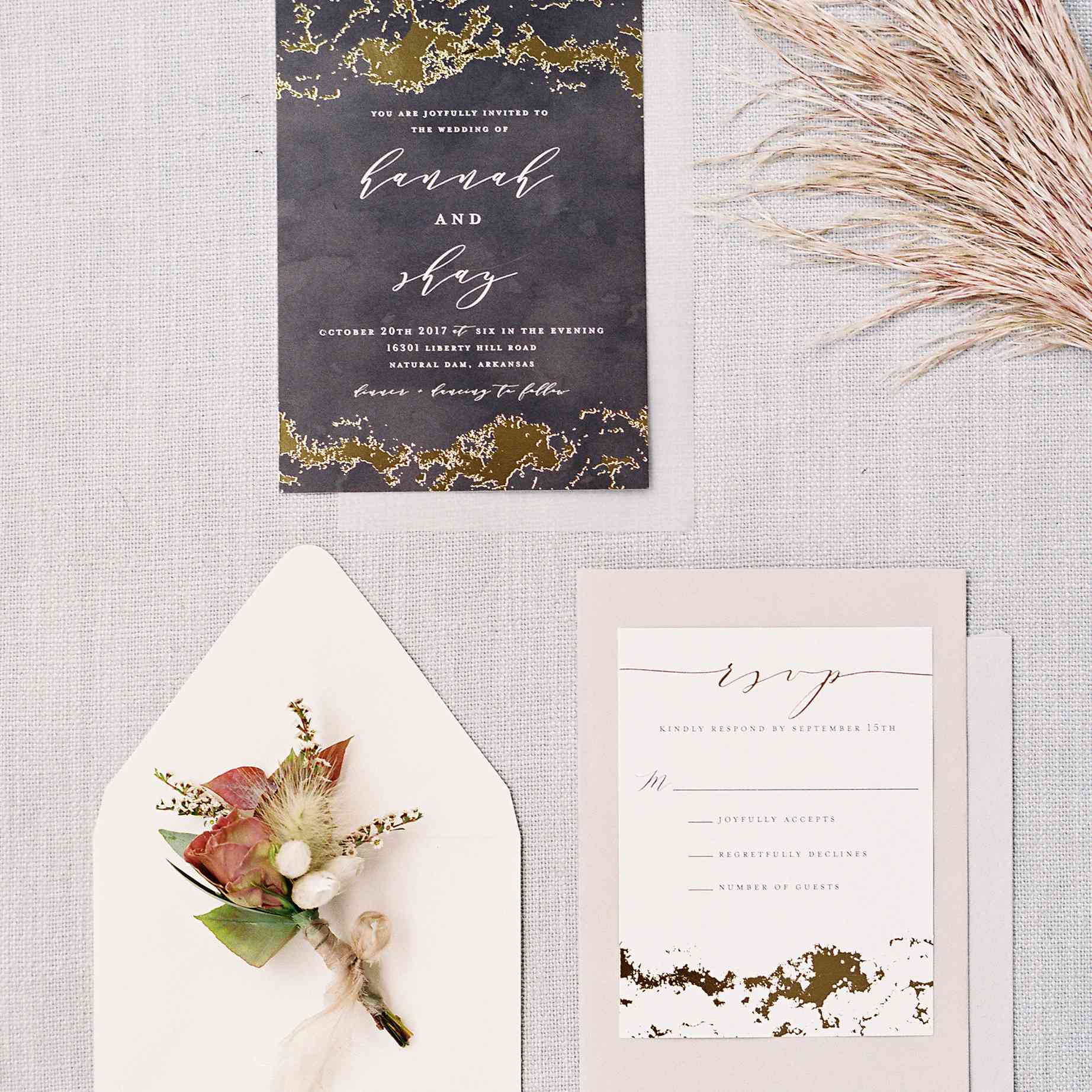 < p >婚礼邀请< / p > < br > < br >