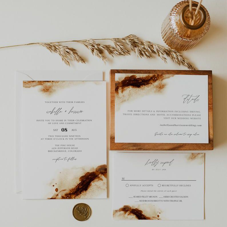 拉斯特婚礼请柬套件