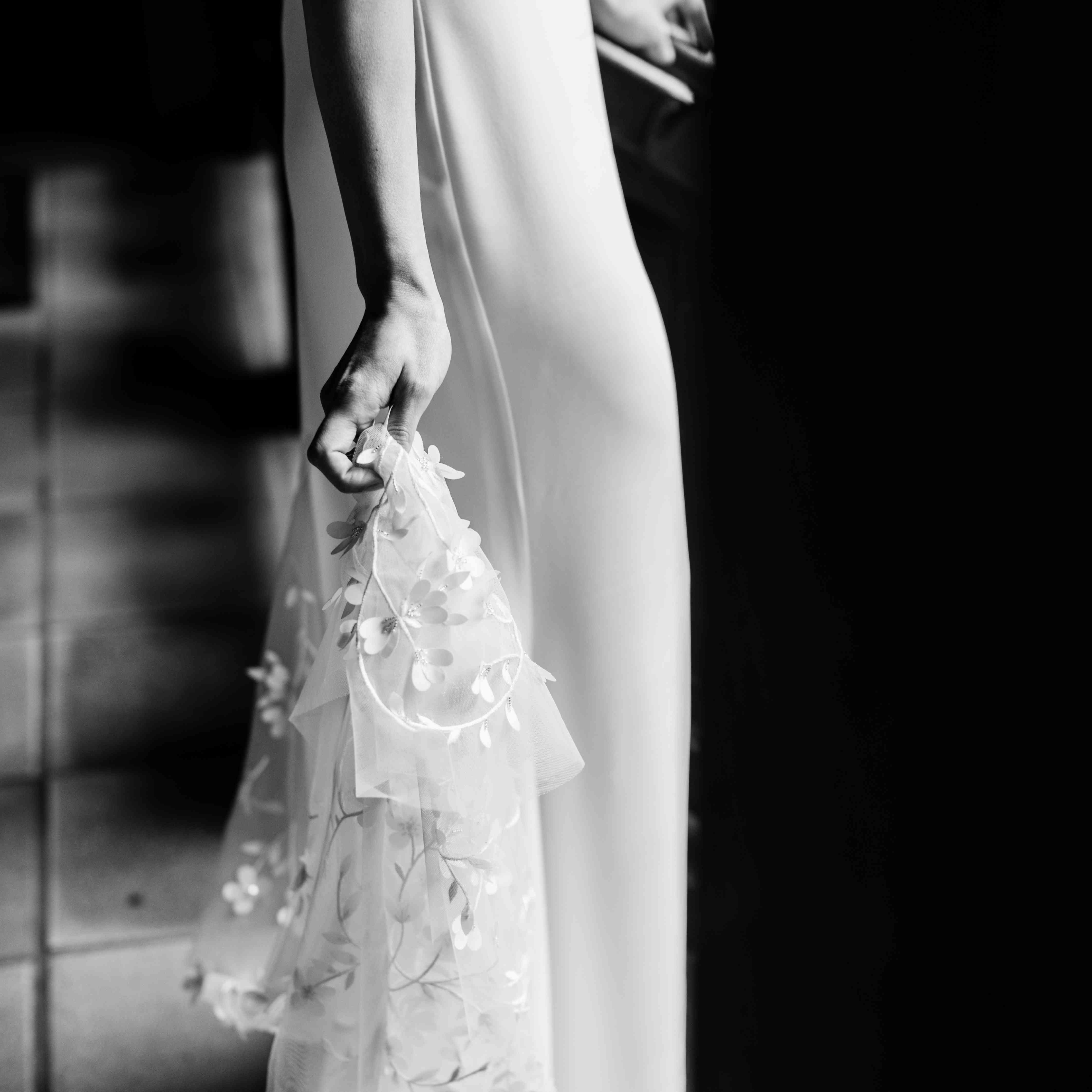 新娘的婚纱细节