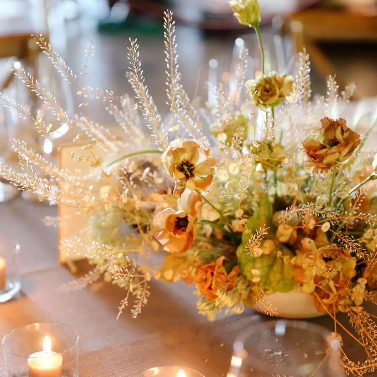 点燃的花卉中心