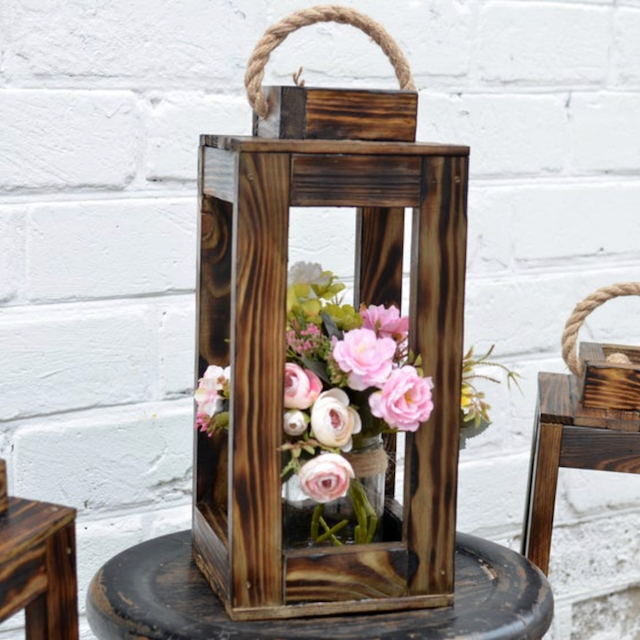 大型农家木烛台