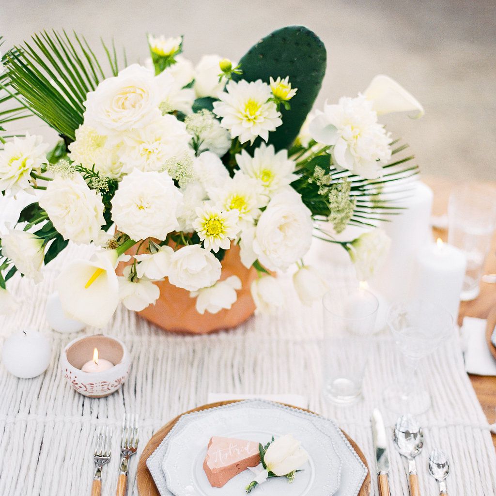 夏季婚礼招待会tablecape