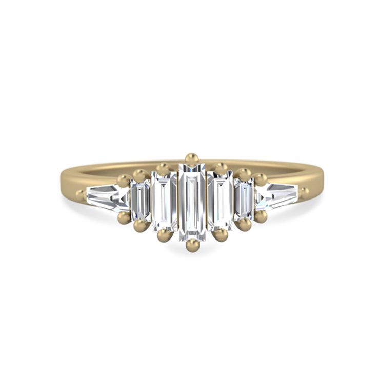 亨丽埃塔长方形钻石订婚戒指ld乐动官网