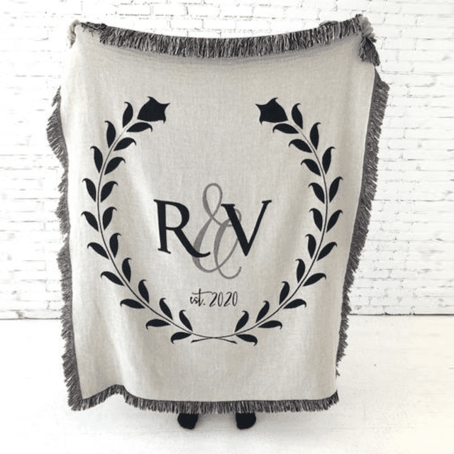 夫妻首字母毛毯