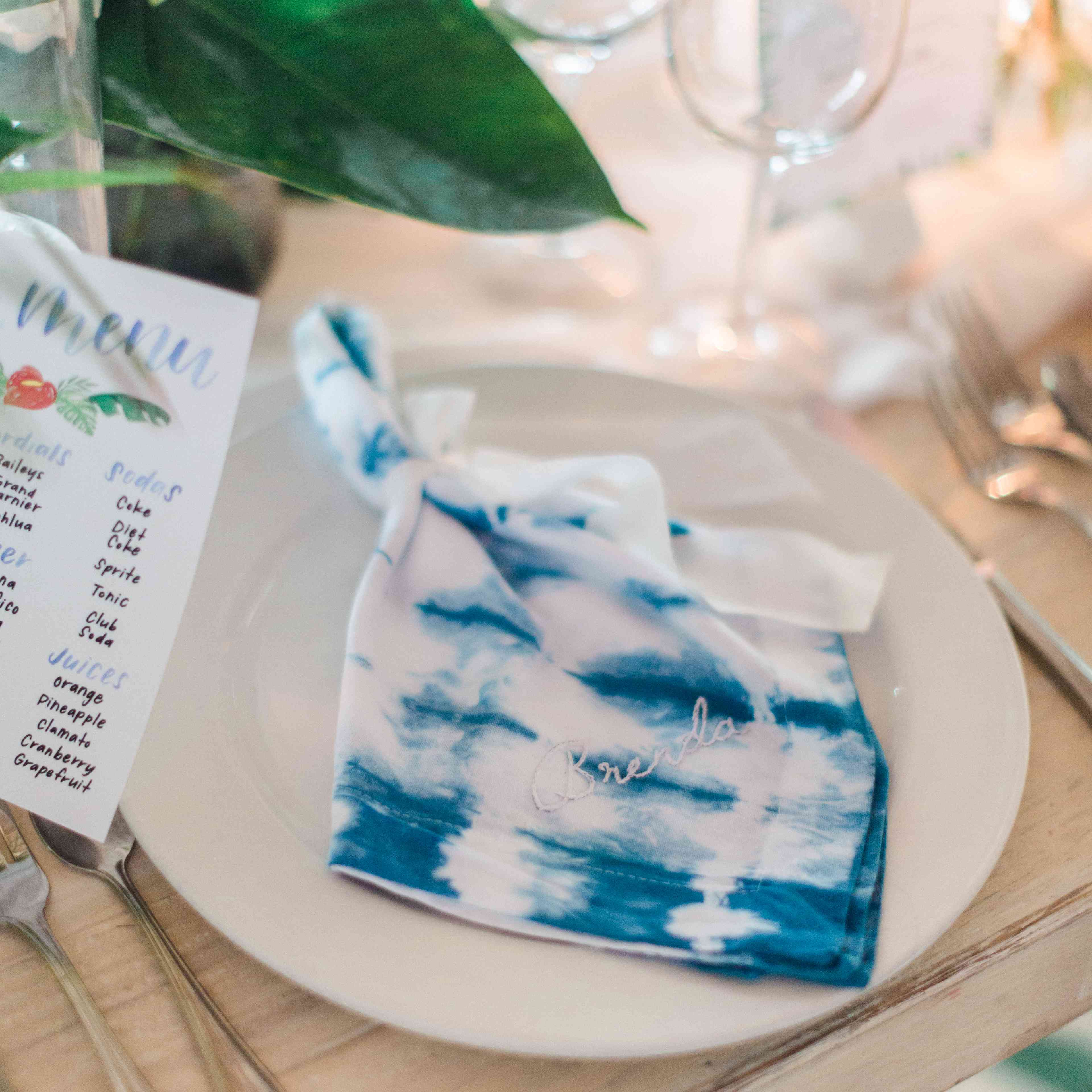 晚餐的地方设置