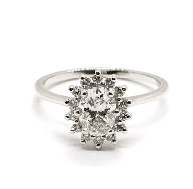 娜塔莉·玛丽珠宝椭圆形菊花晕