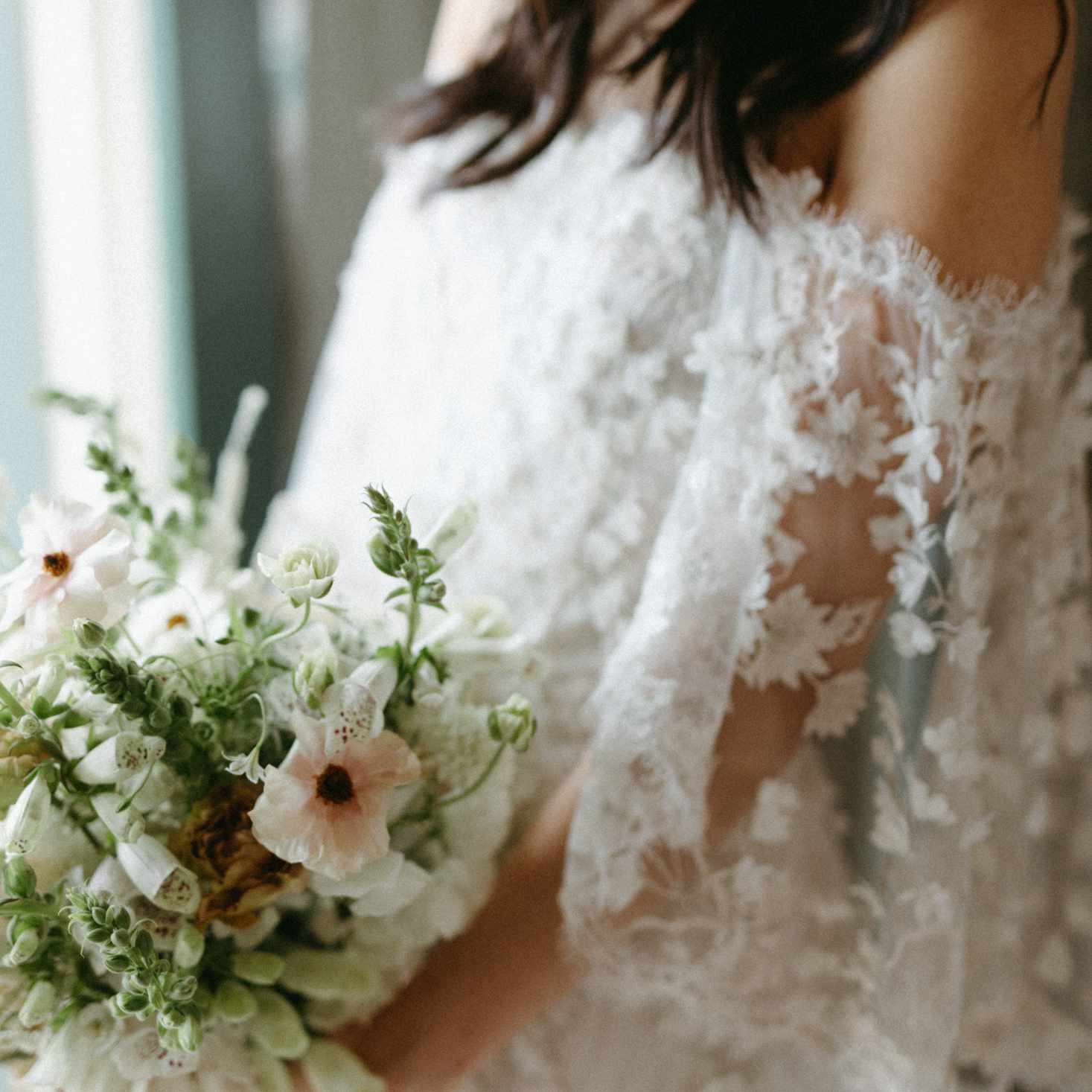 bride and bouquet