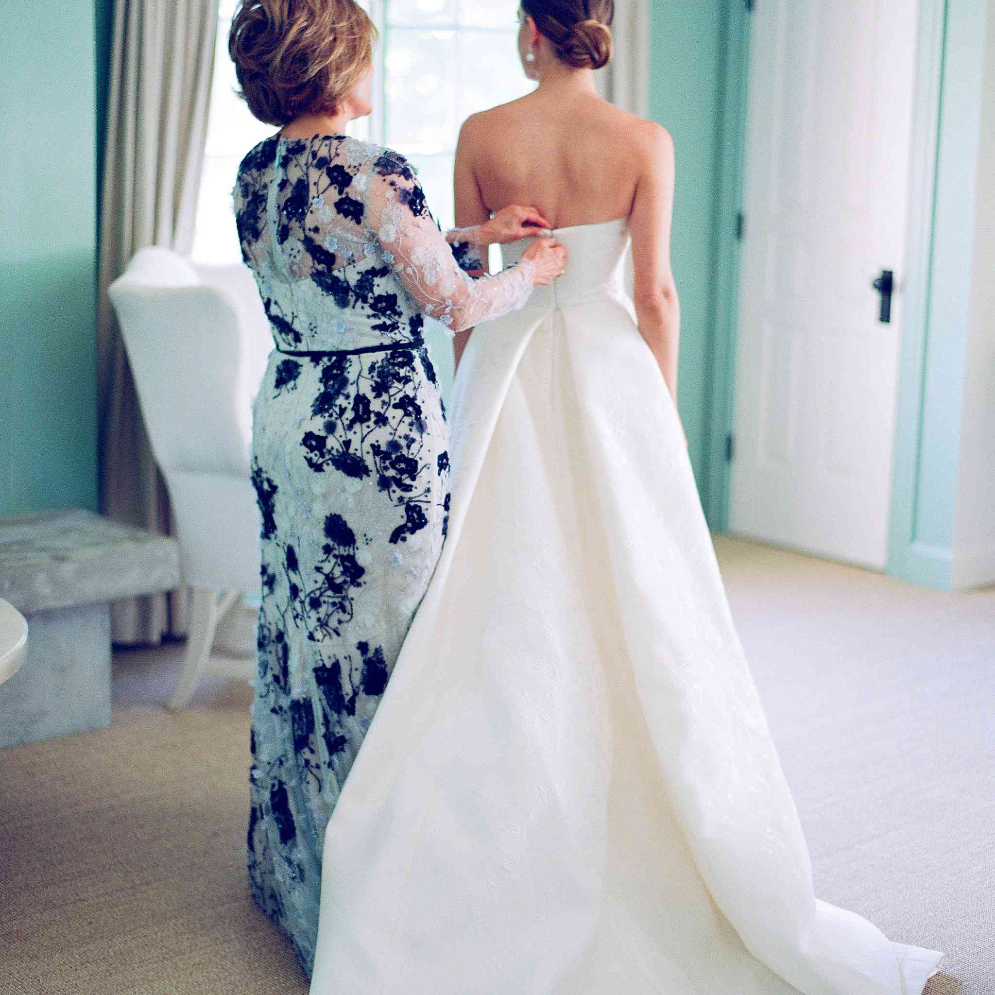 母亲的压缩和解新娘的礼服