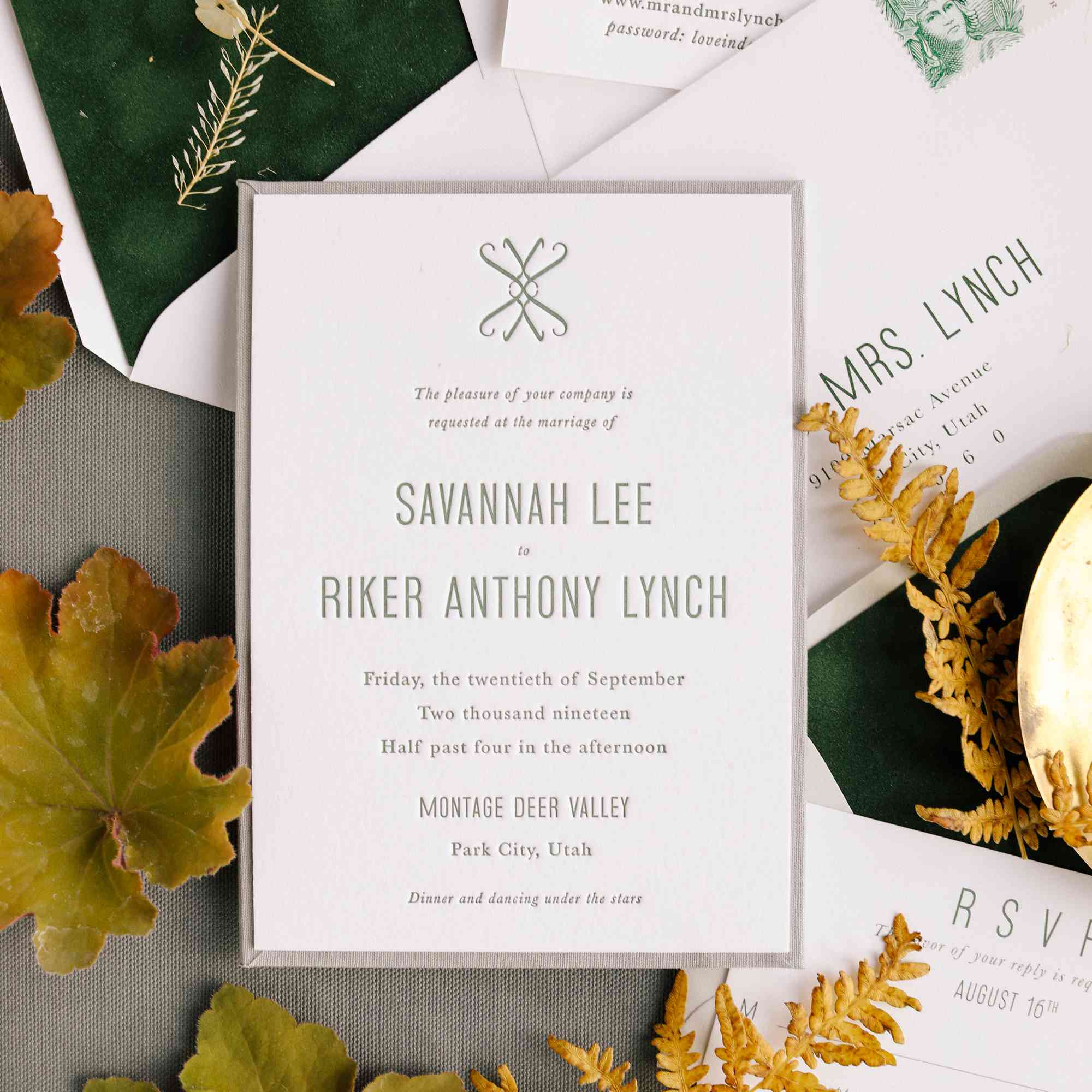 萨凡纳和赖克婚礼，邀请