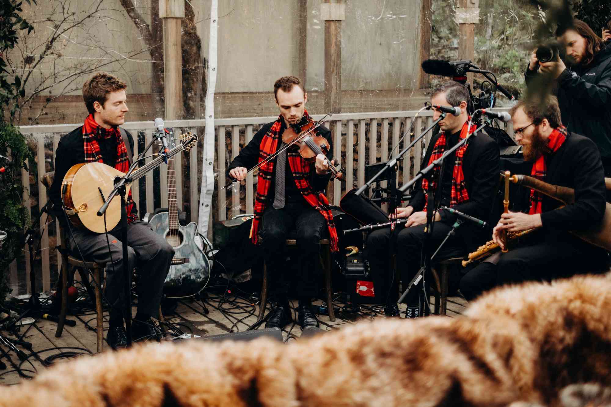 爱尔兰Uilleann派珀和凯尔特竖琴