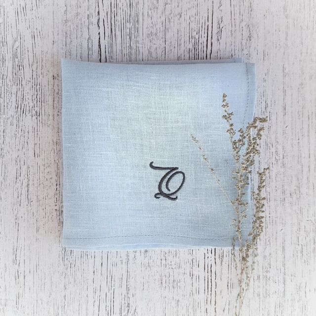 Geadbirds婚礼亚麻手帕