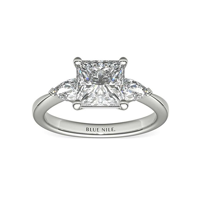 2ct公主三石订婚戒指ld乐动官网