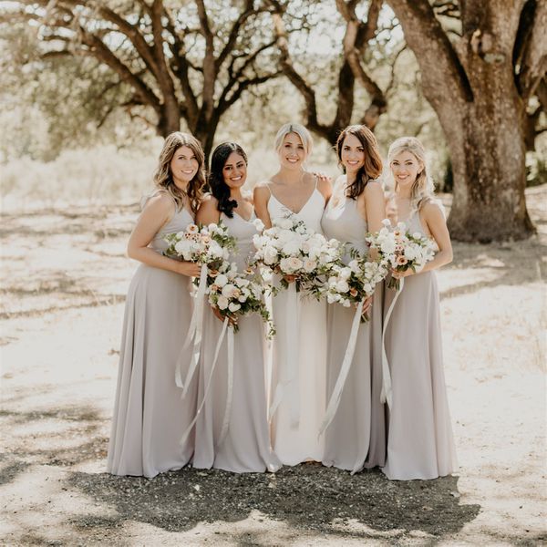 雪纺新娘派对礼服