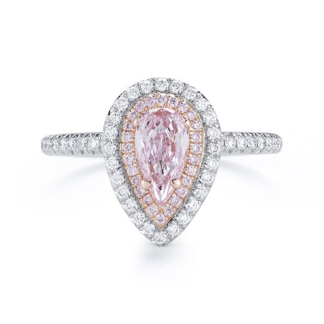 粉红色钻石戒指