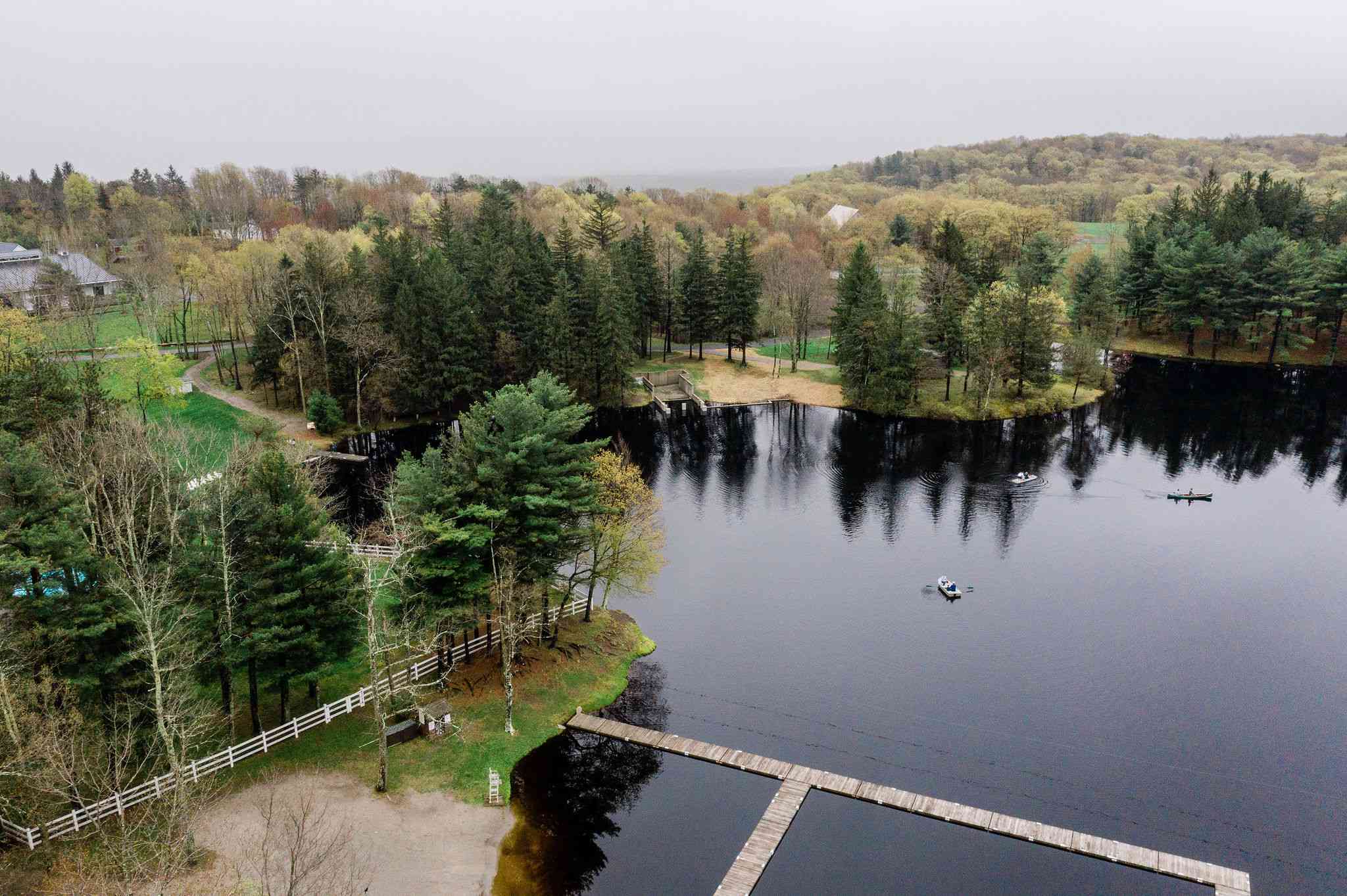 雪松湖村鸟瞰图