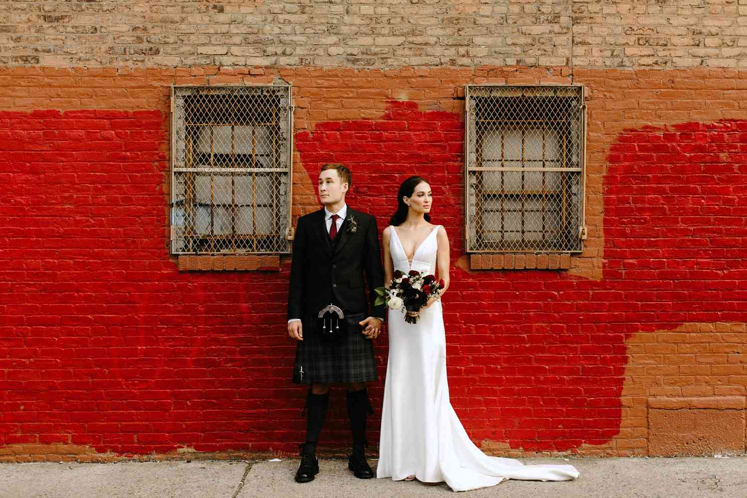 苏格兰方格呢短裙