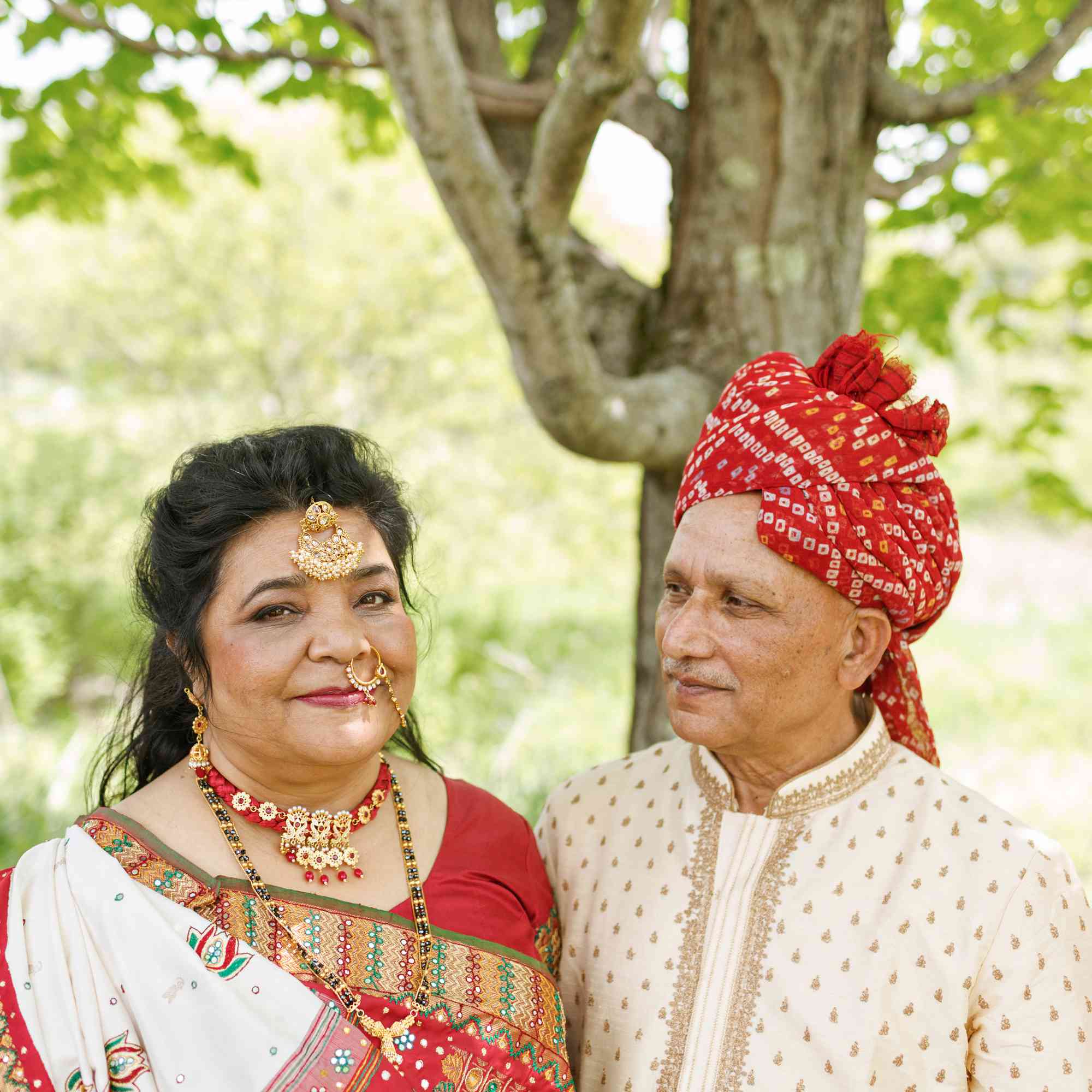 新郎的母亲和父亲