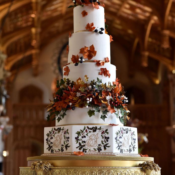 公主Eugenie和杰克布鲁克斯班克的婚礼蛋糕