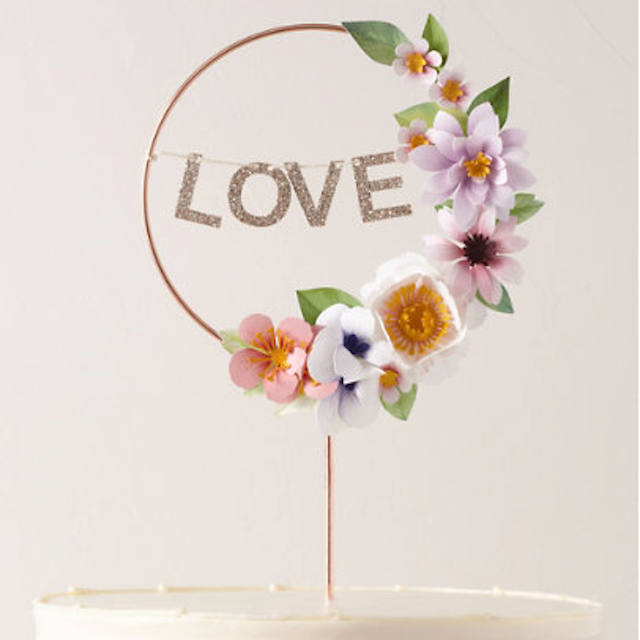 爱的花环蛋糕头饰