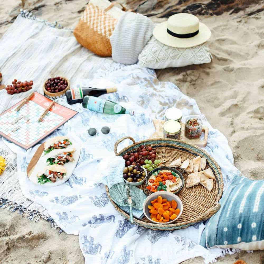 海滩野餐