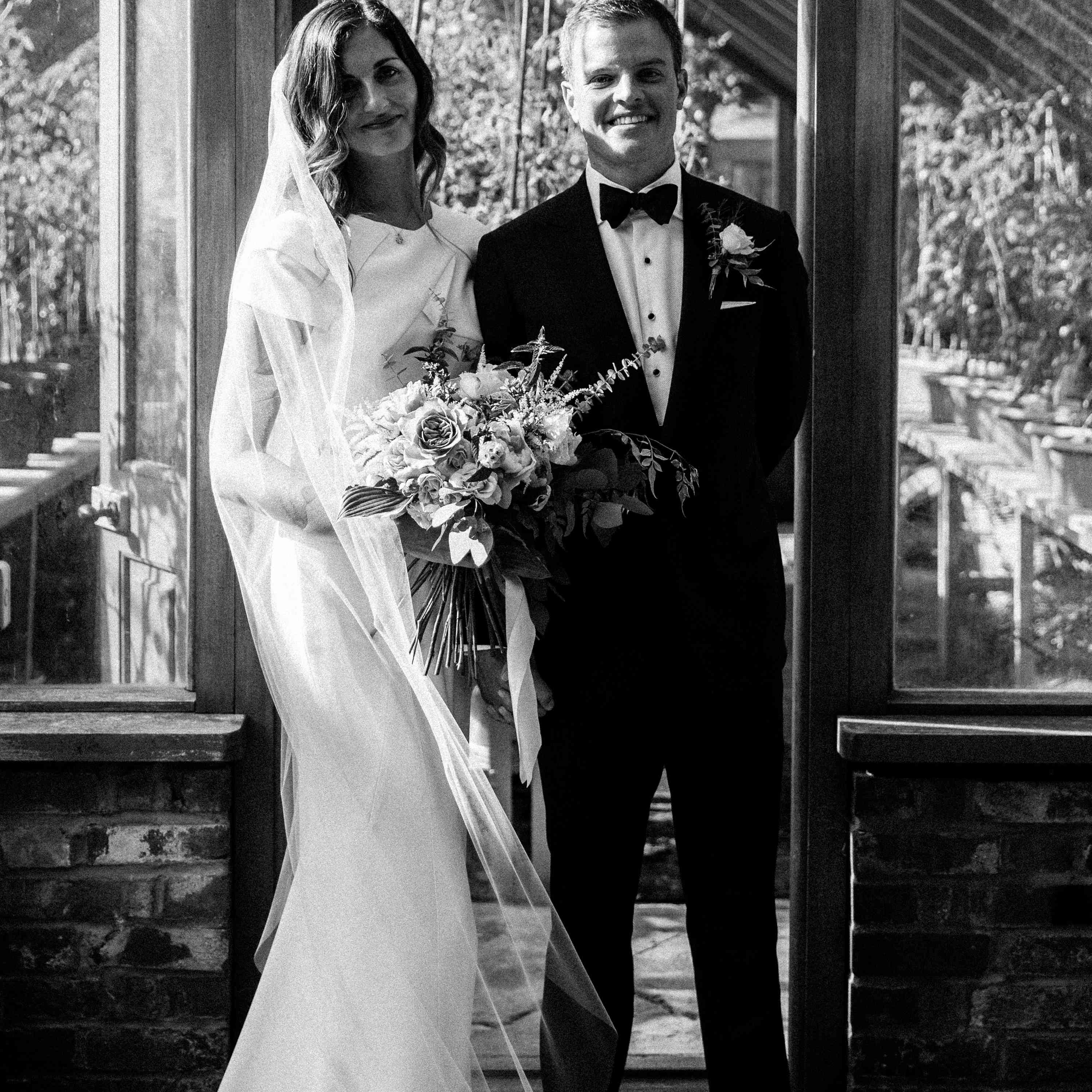 新娘和新郎的肖像