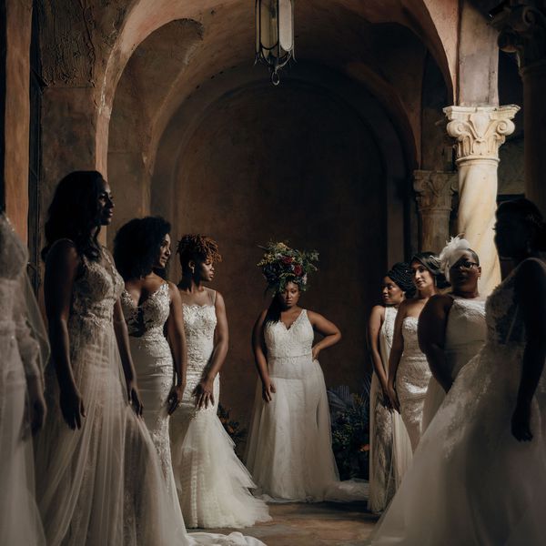 棕色皮肤的新娘