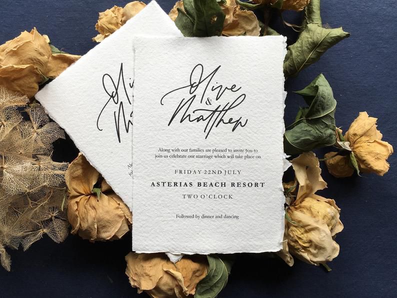 黑白婚礼邀请套件