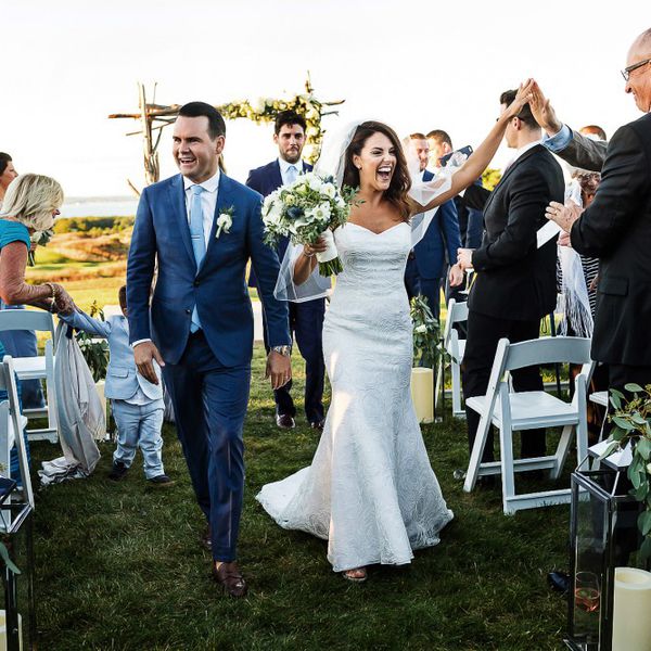 Bridgehampton高尔夫俱乐部婚礼与新娘和新郎