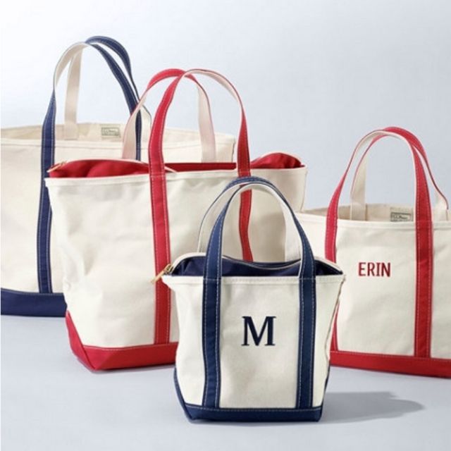 L.L.Bean船手提包，张开顶部