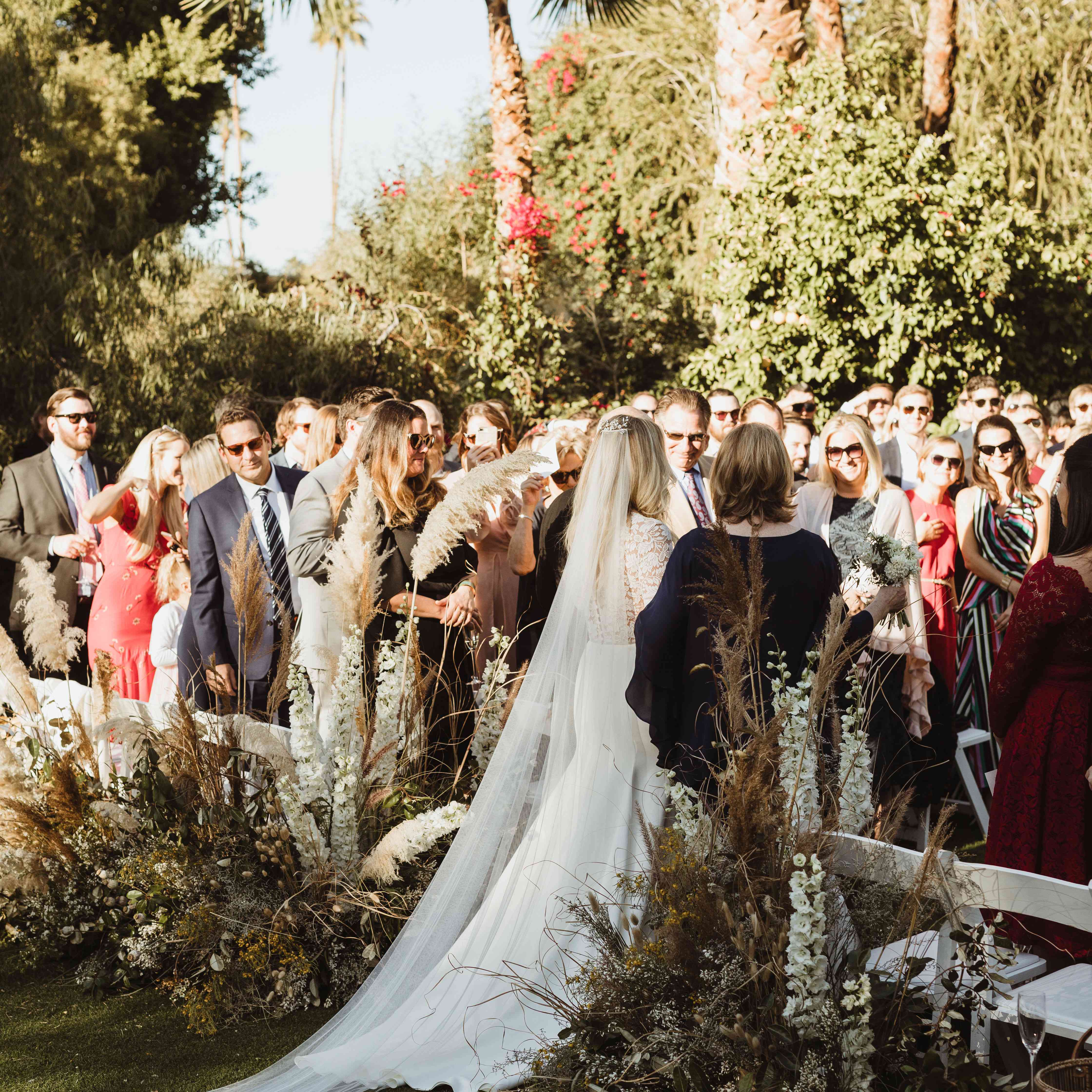 bride walking down the aisle