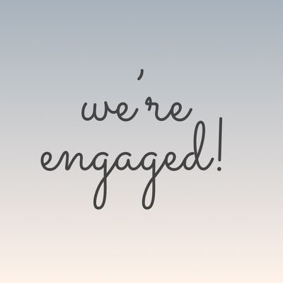我们订婚了！