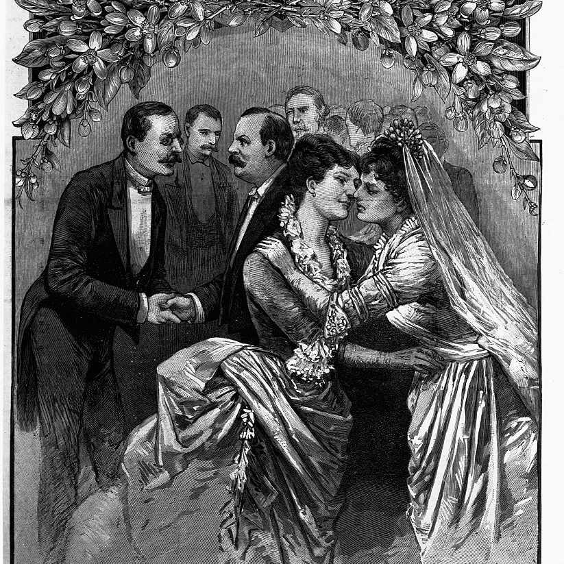 格罗弗·克利夫兰的婚礼插图