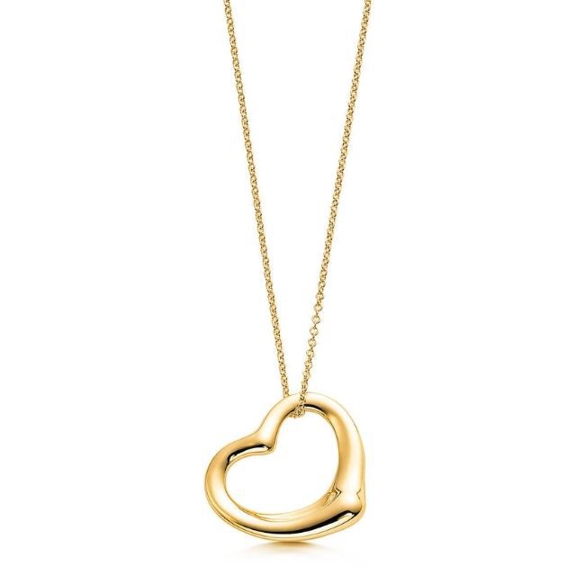 Tiffany Elsa Peretti开放心脏吊坠