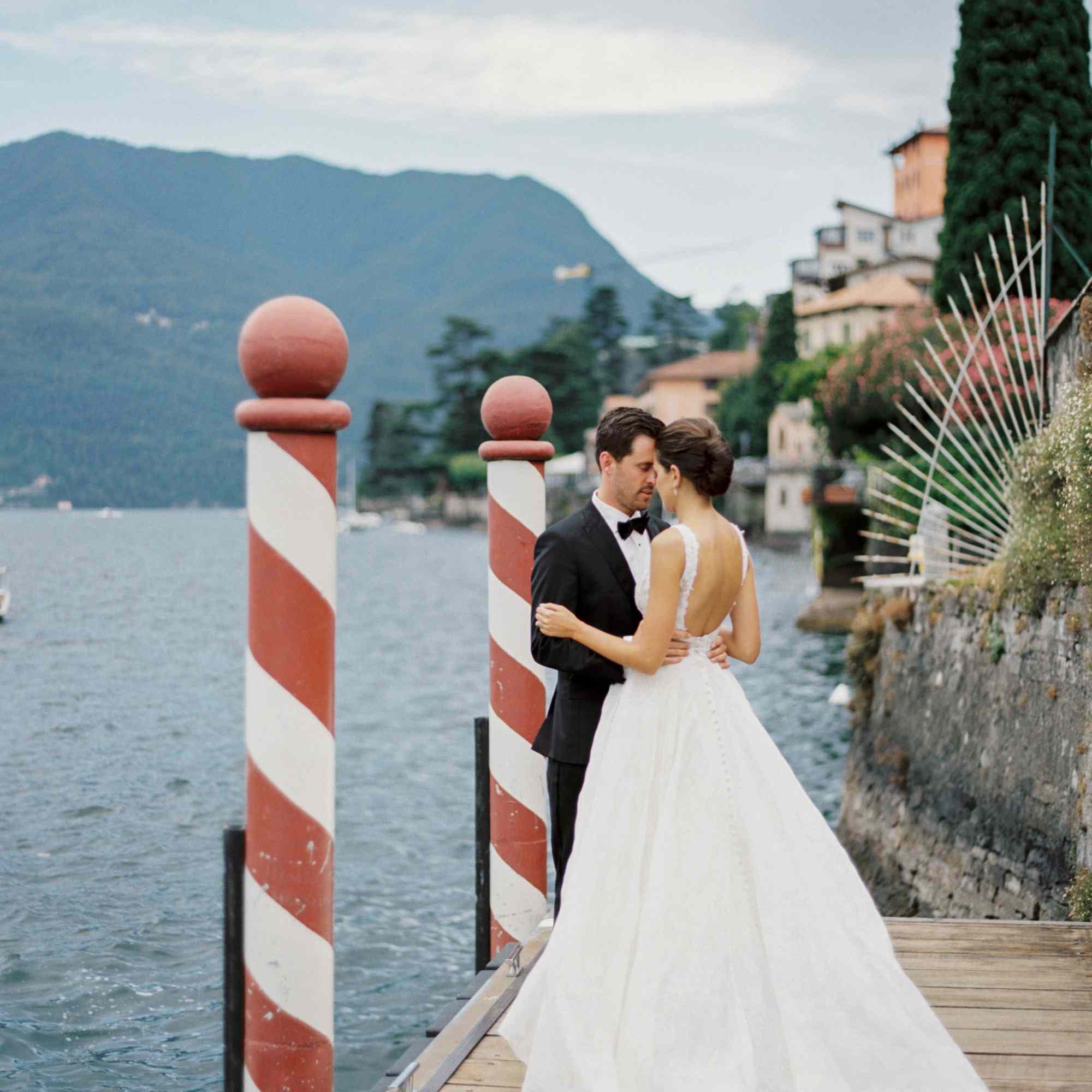 科莫湖新郎新娘