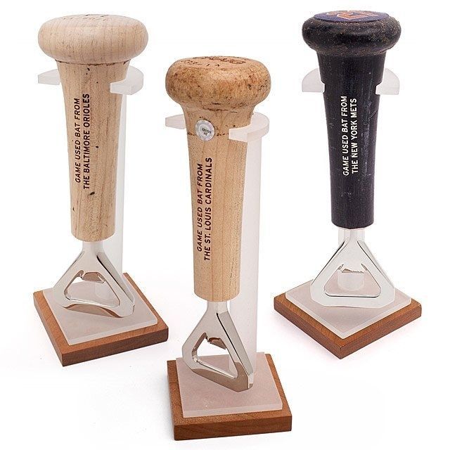 不常见的商品MLB游戏使用的棒球棒手柄开瓶器