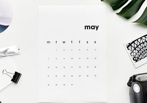 5月日历