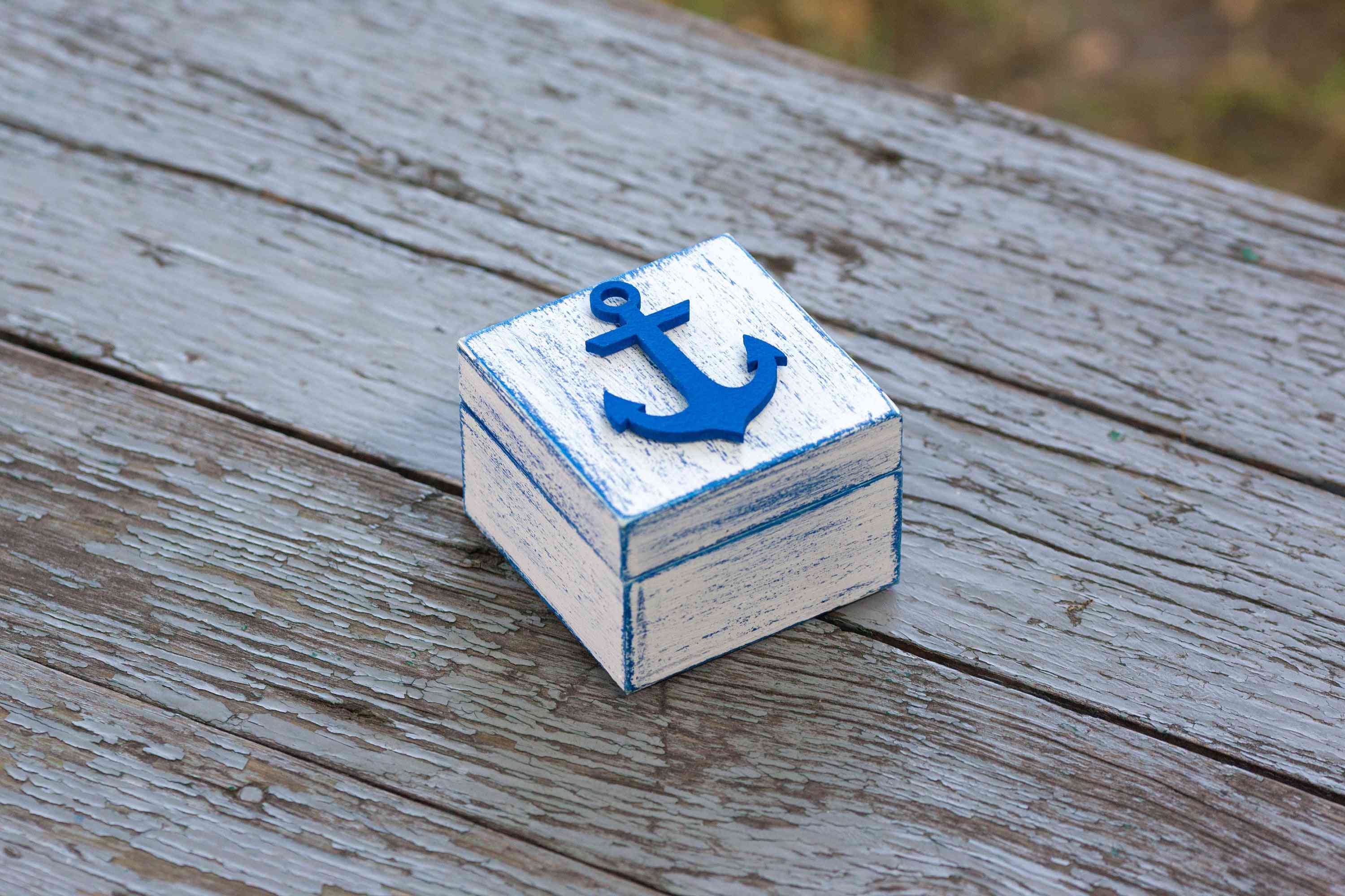 木制锚环框航海婚礼