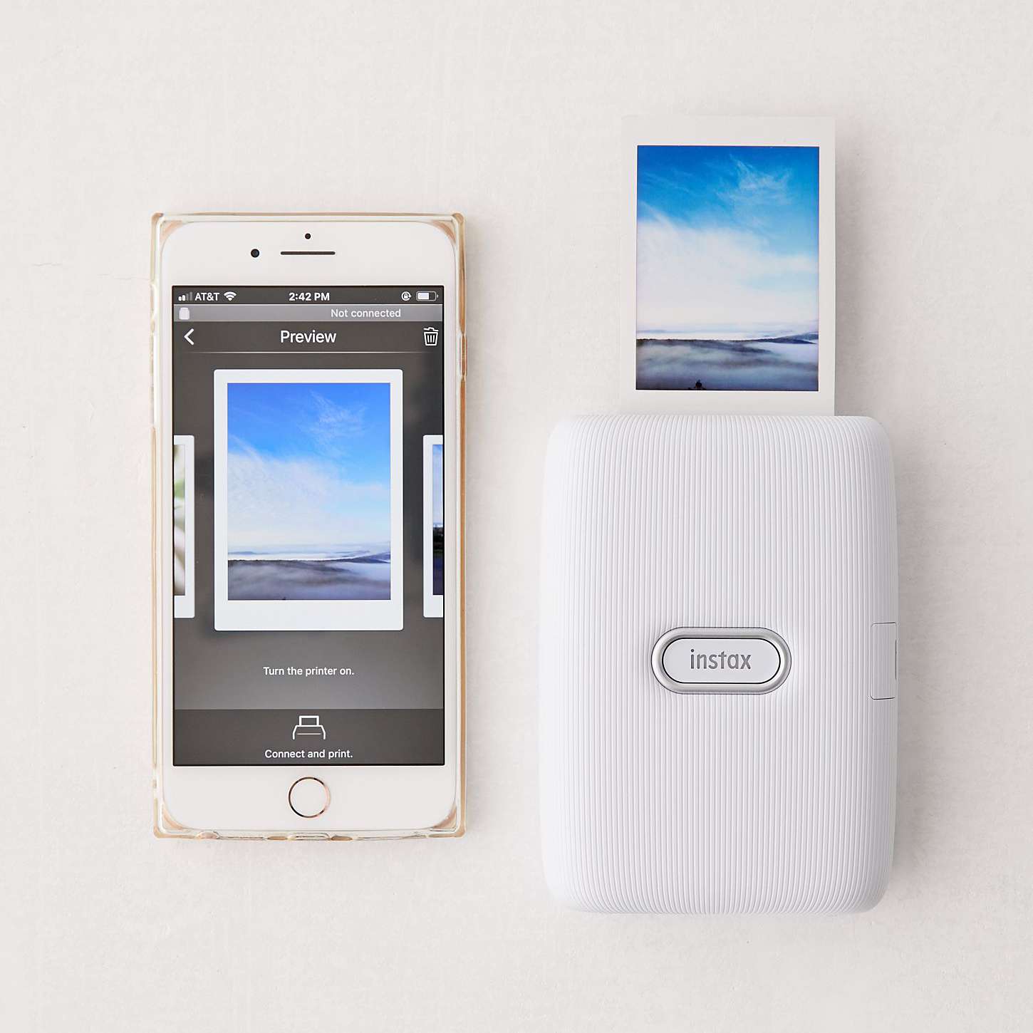 富士迷你链接智能手机打印机